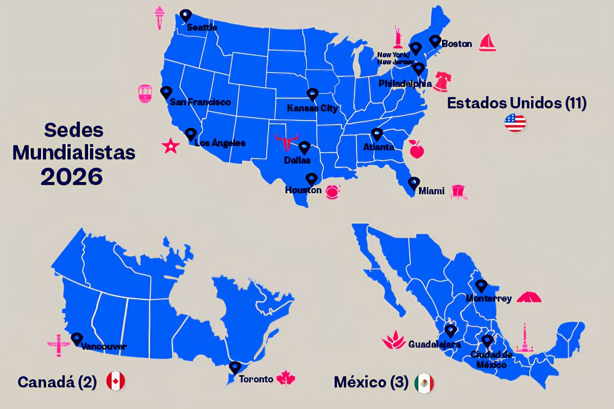 Ciudades y Estadios Anfitriones del Mundial 2026